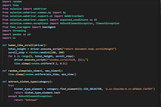 build python bots using selenium, scraping and automation