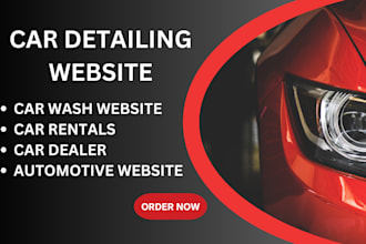 car detailing website, auto detailing website, car wash website, car dealership