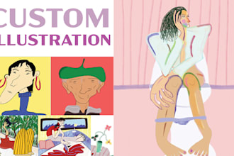 create custom illustrations for gifts, brands or books