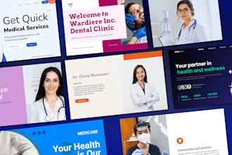 design a healthcare, clinic, dental, doctor, hospital, medical ,wellness website