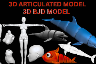 design custom 3d lego model minifigures articulated model bjd lego accessories