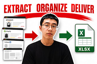 do web scraping and data extraction from any source