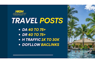 do travel guest post with SEO authority backlinks
