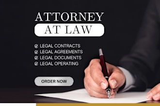 write legal agreement, contract, documents,llc operating agreement, service, nda