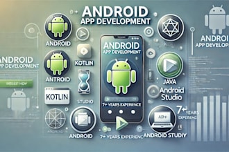 experienced android developer, custom apps in kotlin, java