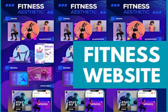 create attractive duplicate health and fit ness workout build yoga website video
