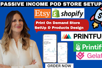 setup etsy shopify print on demand store, etsy print on demand printify gelato