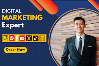 act as your helper with social media and digital marketing