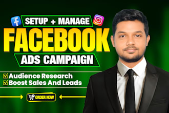 be your facebook and instagram ads campaign manager, run shopify fb ads