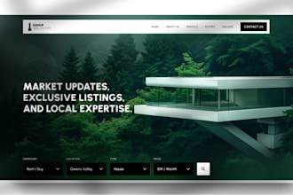 design a high impact real estate agent or realtor website