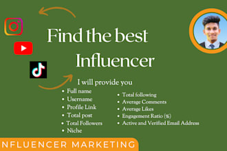 find the best influencer for influencer marketing