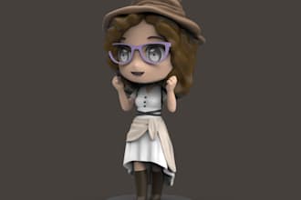 make model custom 3d chibi or nendoroid for print