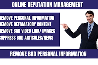 remove personal information negative article news link image video online