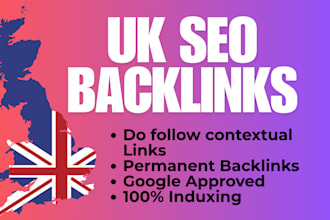 publish high quality seo dofollow contextual UK backlinks