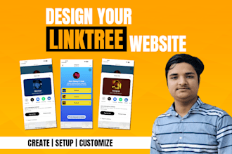 set up linktree bio link landing page for social media