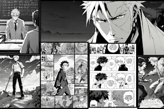 draw manga anime art comic anime in manga style as a manga artist