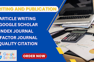 write and publish your research article in high index journals on google scholar