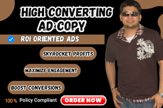 write persuasive high converting ad copy as your copywriting