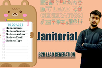 create a targeted b2b cold calling list for janitorial company