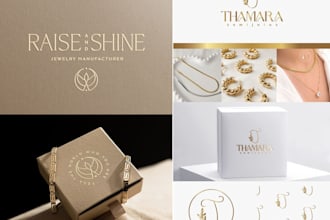 design luxury fashion crown diamond jewelry boutique minimalist logo