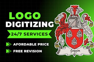 do embroidery digitizing logo into dst pes