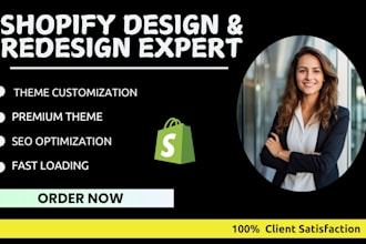 copy, clone, design and redesign your shopify store or shopify website