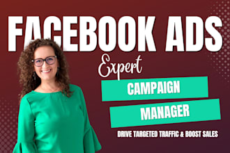 create and manage high converting facebook ads campaigns