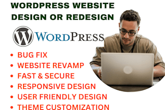 fix wordpress issues, error, help, solution, task, developer design redesign