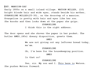 write your script screenplay