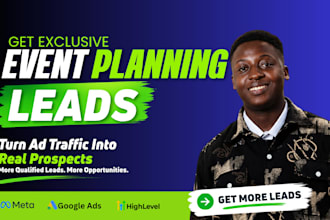 event planning leads event coordinator leads catering leads photography leads