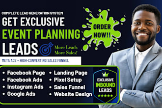 event planning leads event coordinator leads catering leads photography leads