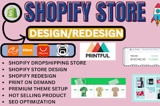 do shopify store design, shopify dropshipping, store redesign, shopify pet store