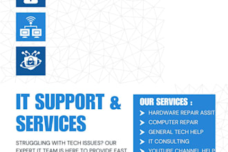 provide tech support for windows computers, chromebooks youtube and streaming