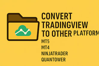 convert tradingview pinescript to mql4, mql5, quantower, ctrader, ninjatrader 8