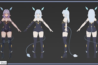 do character desing and splashart