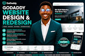 godaddy redesign website godaddy website design   godaddy website development
