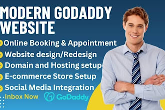 make godaddy website design, godaddy website redesign, wix website design