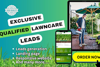 generate lawn care leads landscaping lawn care landing page lawn care website