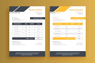 do invoice design order form letterhead and presentation folder