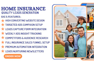 generate home insurance leads auto insurance property insurance mortgage leads