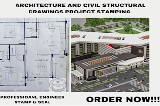 draw architectural drawing for site floor plan with california, florida stamp