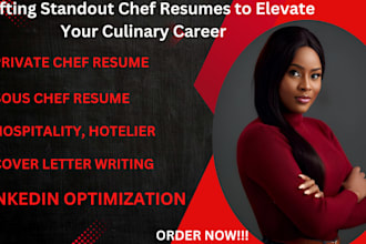 design your superyacht, cruise ship or chef, CV or resume