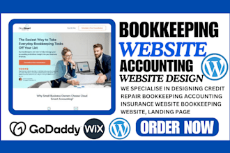 build credit repair bookkeeping accounting insurance website bookkeeping website