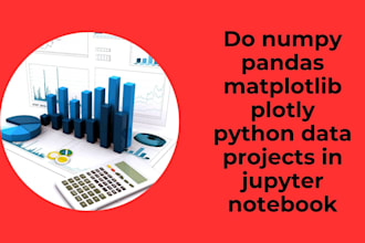 do numpy pandas matplotlib plotly python data projects in jupyter notebook