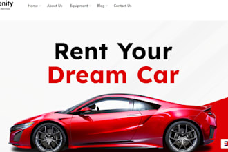 build profitable car rental website, car dealership website booking website
