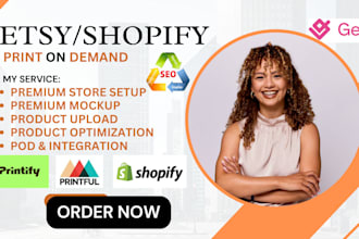 etsy shopify print on demand store printify t shirt design shopify printful etsy