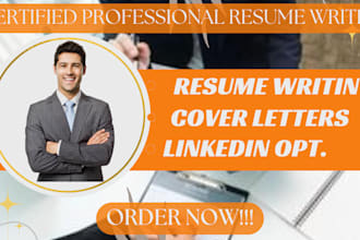 build a professional civilian resume, military resume, CV writing