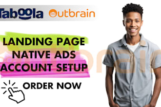 create setup advertorial landing page 4 outbrain taboola native ads adroll awin