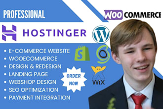 do hostinger, godaddy ecommerce, shopify webshop, wix, squarespace webstore, seo
