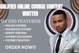 do online course content, ebook online course, ebook writer, elearning course